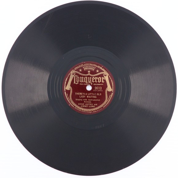 Gene Autry/Jimmy Long - There's A Little Old Lady Waiting/Some Day 78 rpm Record - Picture 2 of 8